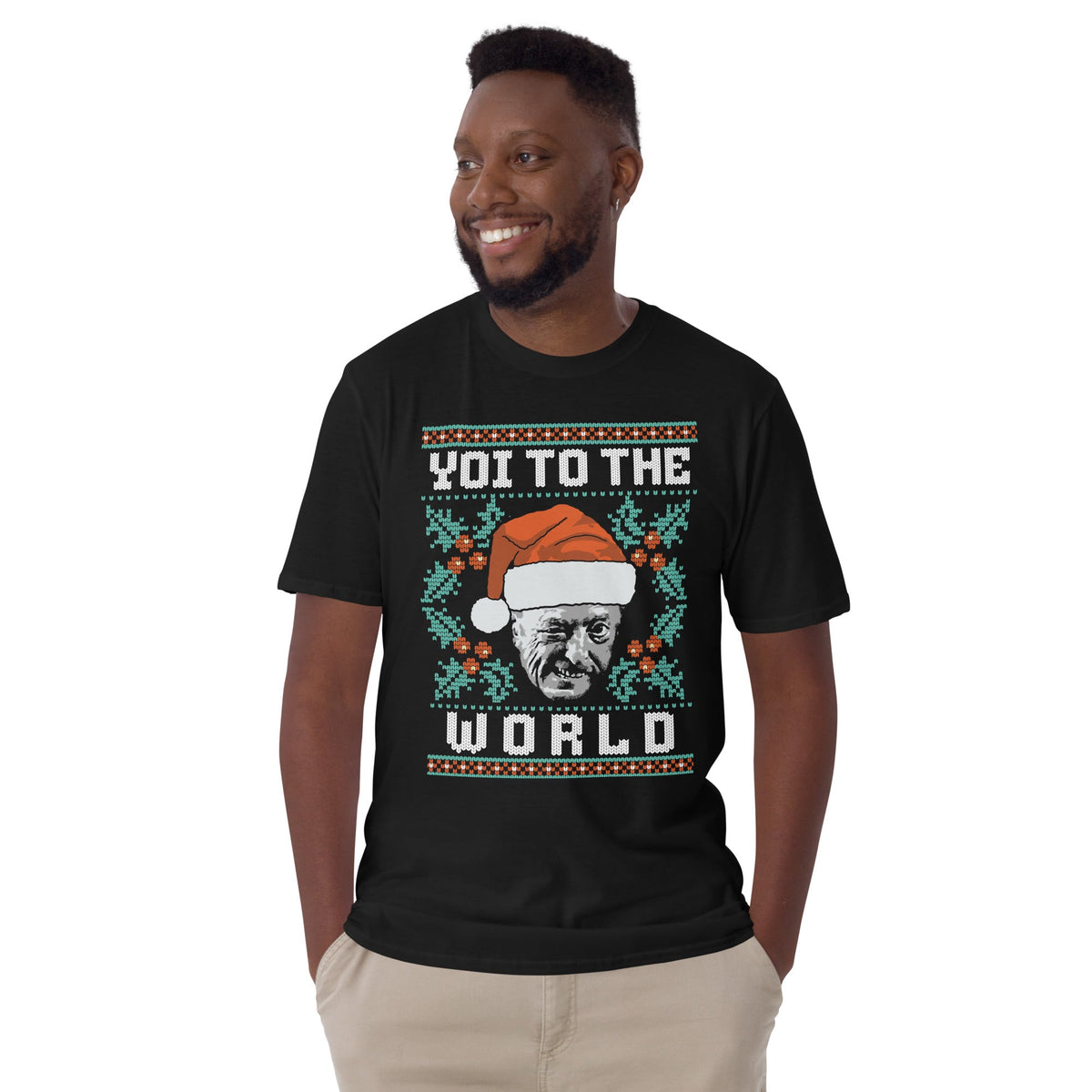 Yoi to the World - Ugly Christmas Sweater Tee | T-Shirt product image 5