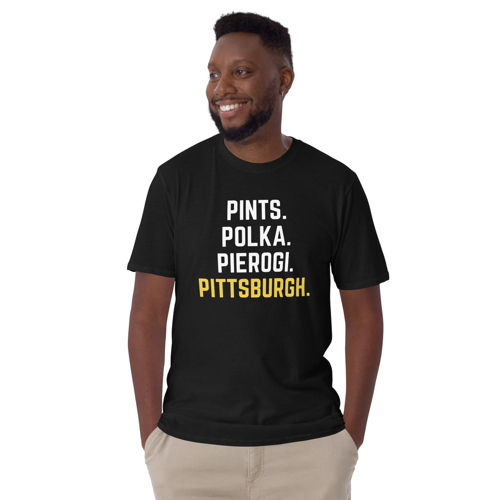 Pints. Polka. Pierogi. Pittsburgh. | T-Shirt product image 4