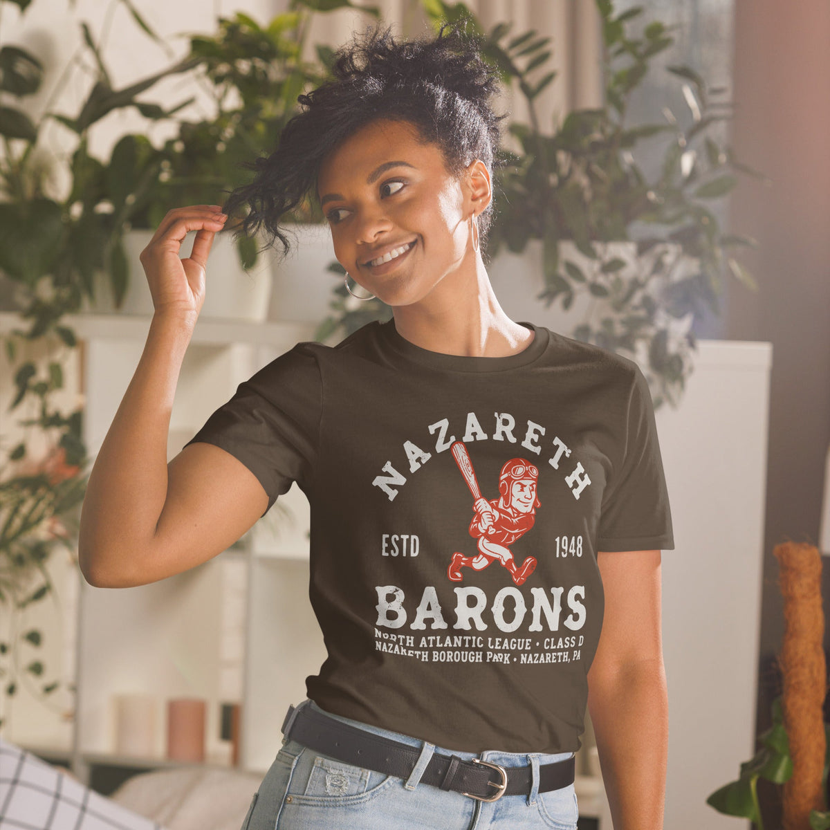 Nazareth Barons Baseball 1948 | T-Shirt product image 2