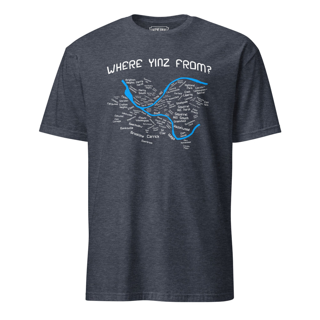 Where Yinz From? (Pittsburgh Neighborhoods) | T-Shirt product image 3