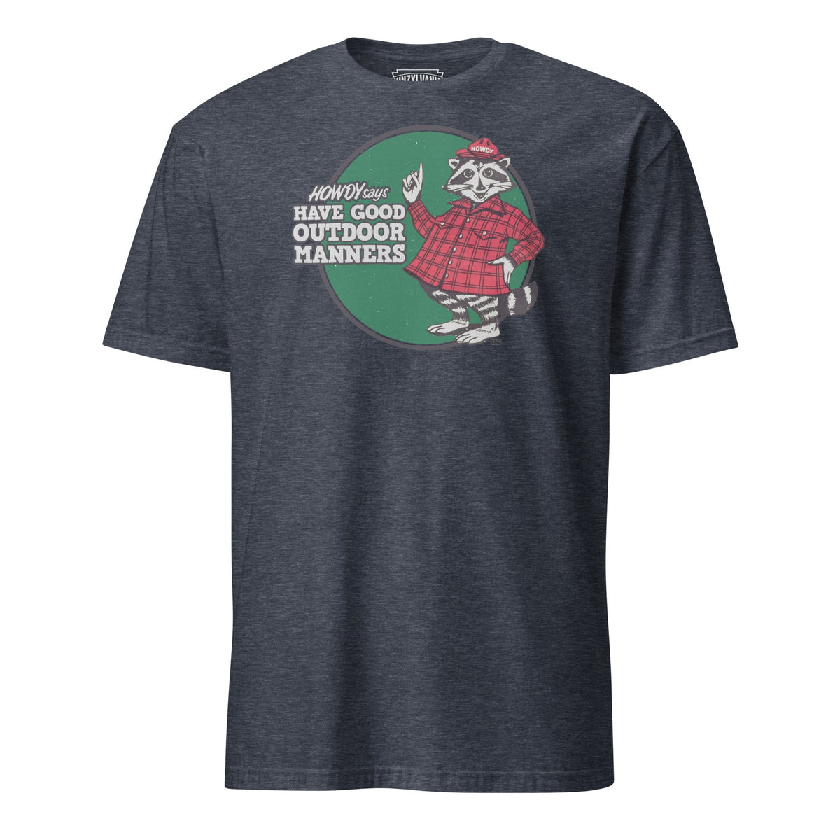Have Good Outdoor Manners - Howdy Raccoon | T-Shirt product image 3