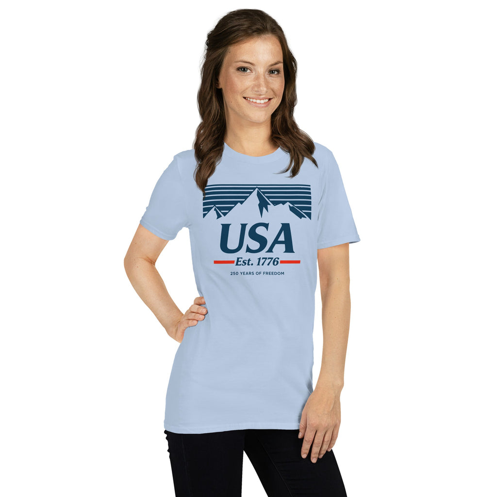 USA Mountains - 250 Years of Freedom | T-Shirt product image 2