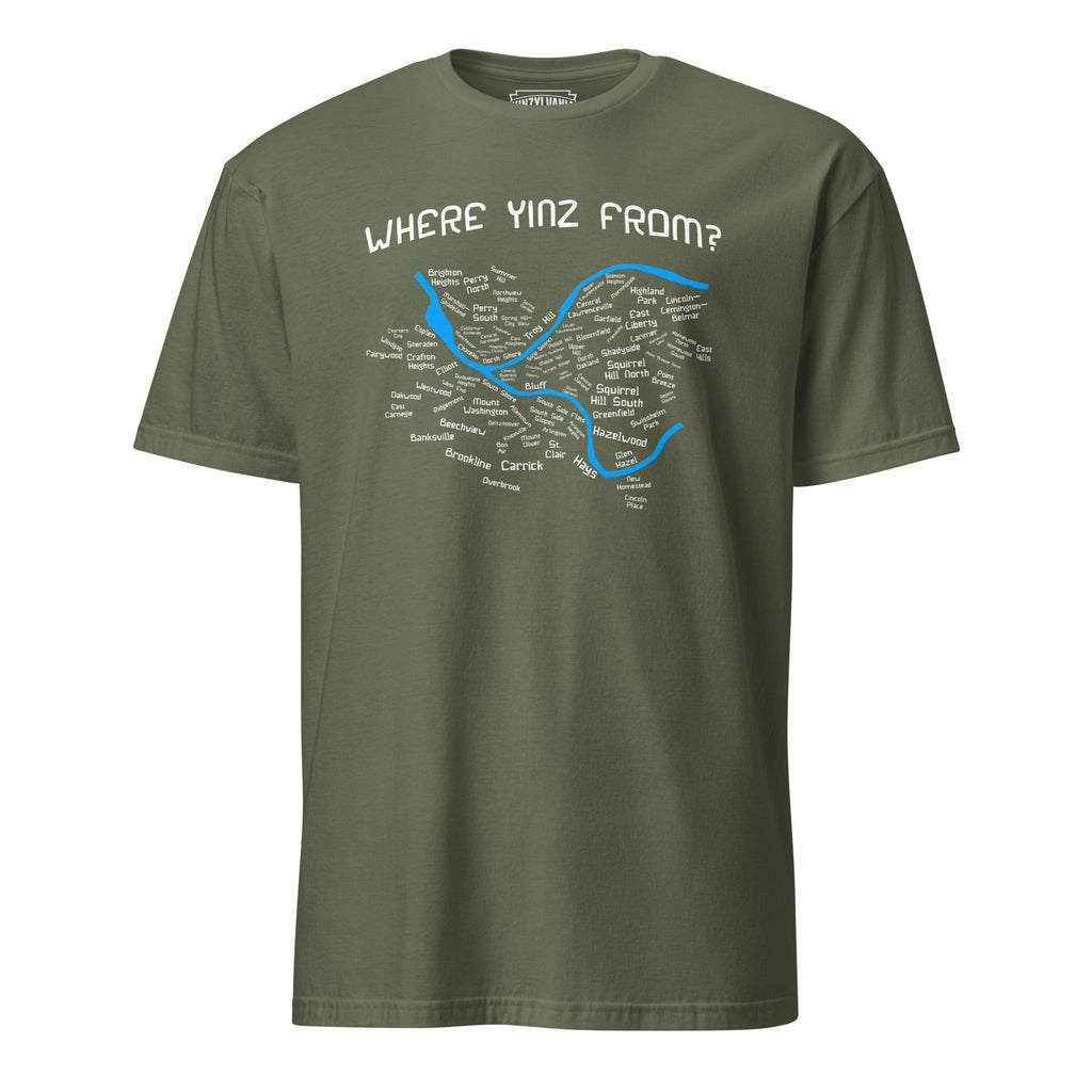 Where Yinz From? (Pittsburgh Neighborhoods) | T-Shirt product image 4