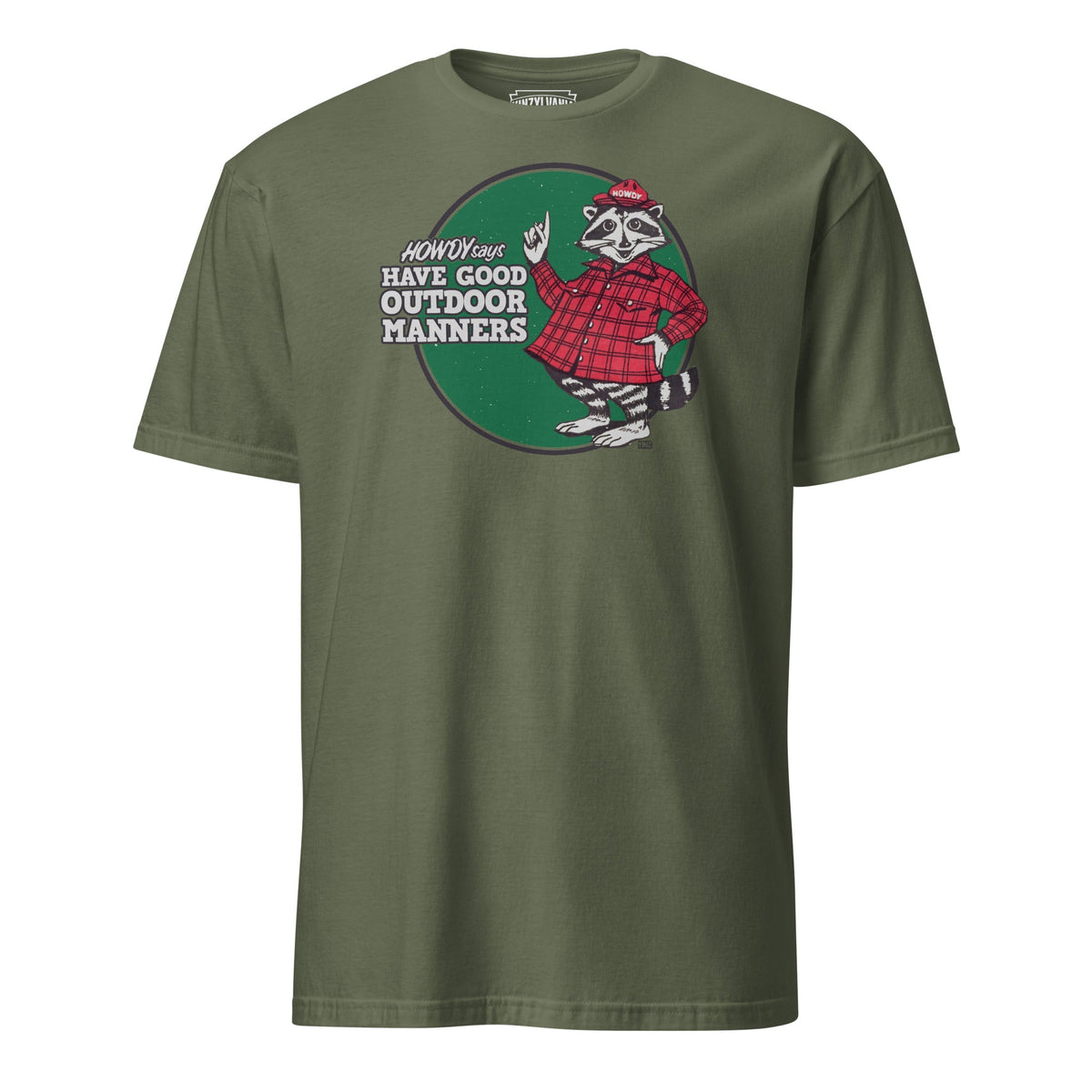 Have Good Outdoor Manners - Howdy Raccoon | T-Shirt product image 1