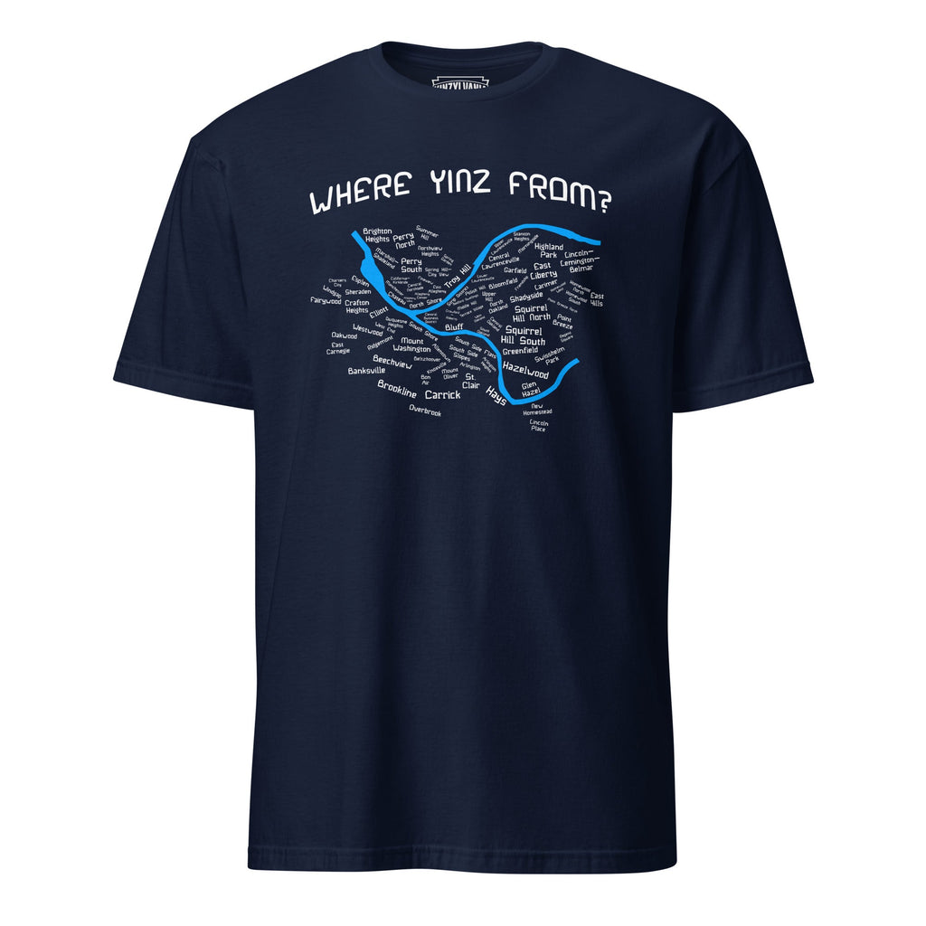 Where Yinz From? (Pittsburgh Neighborhoods) | T-Shirt product image 5