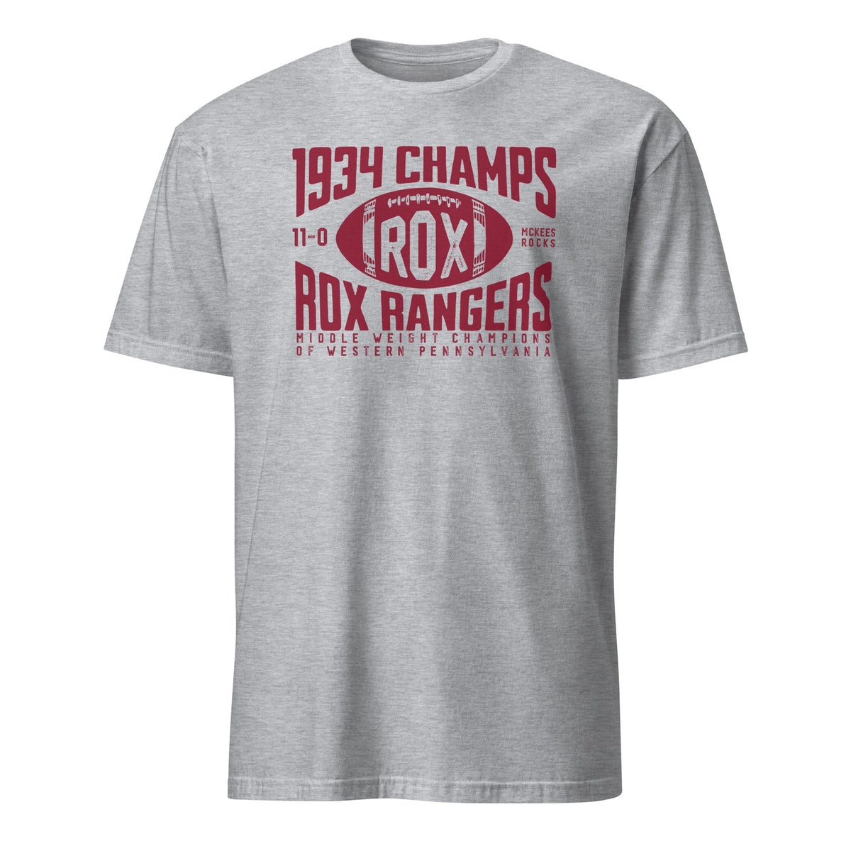 Rox Rangers Football 1934 Champs - McKees Rocks | T-Shirt product image 2
