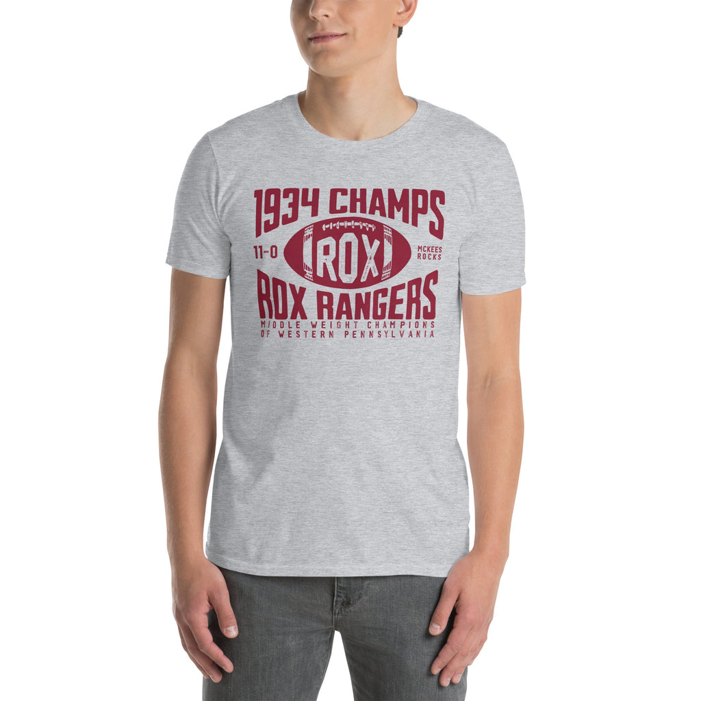 Rox Rangers Football 1934 Champs - McKees Rocks | T-Shirt product image 4