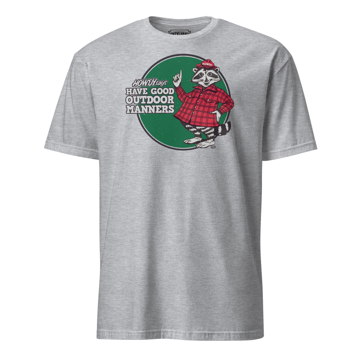 Have Good Outdoor Manners - Howdy Raccoon | T-Shirt product image 5