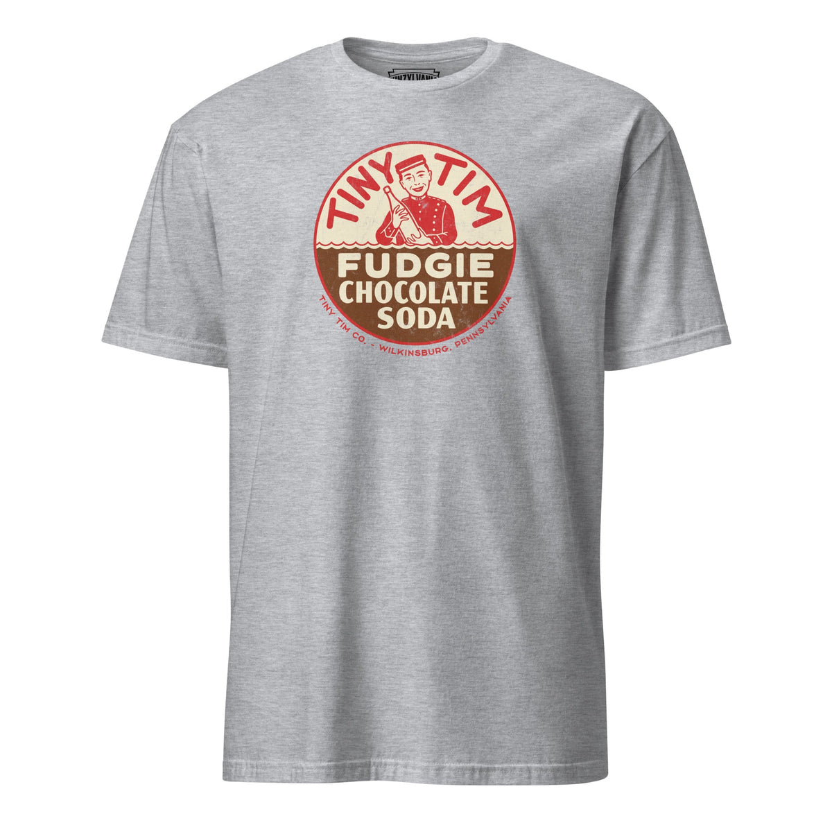 Tiny Tim Fudgie Chocolate Soda - Wilkinsburg, PA | T-Shirt product image 5