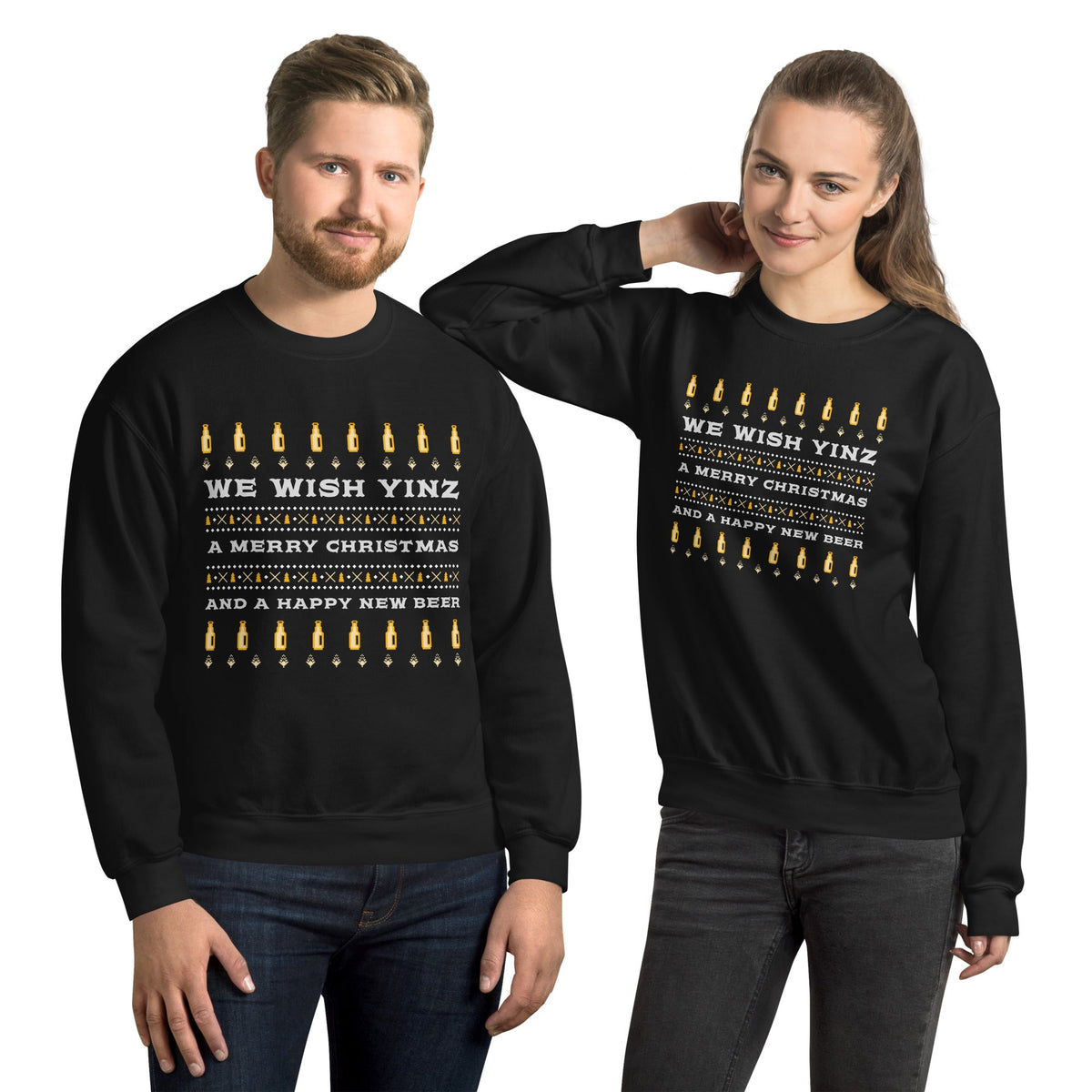 We Wish Yinz a Merry Christmas - Ugly Sweater | Crewneck product image 2