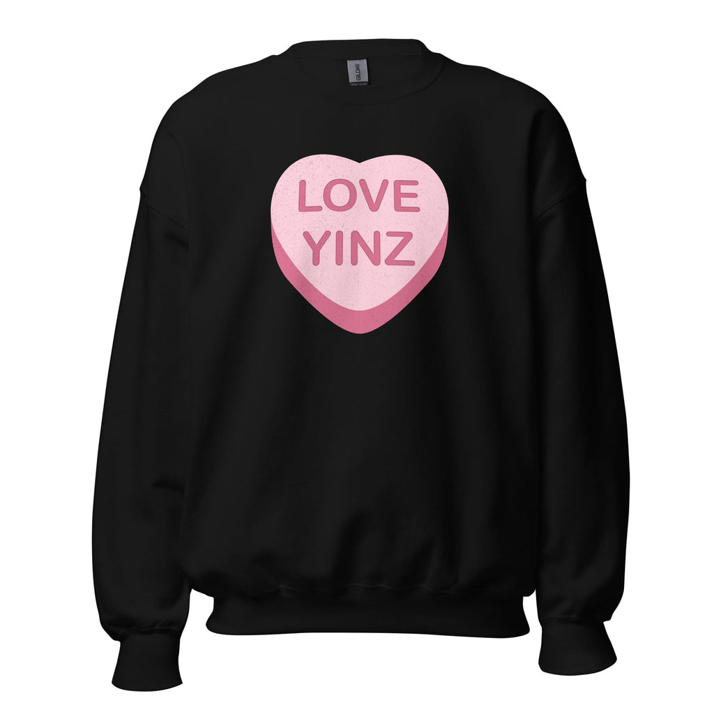 Love Yinz - Conversation Heart | Crewneck Sweatshirt product image 3