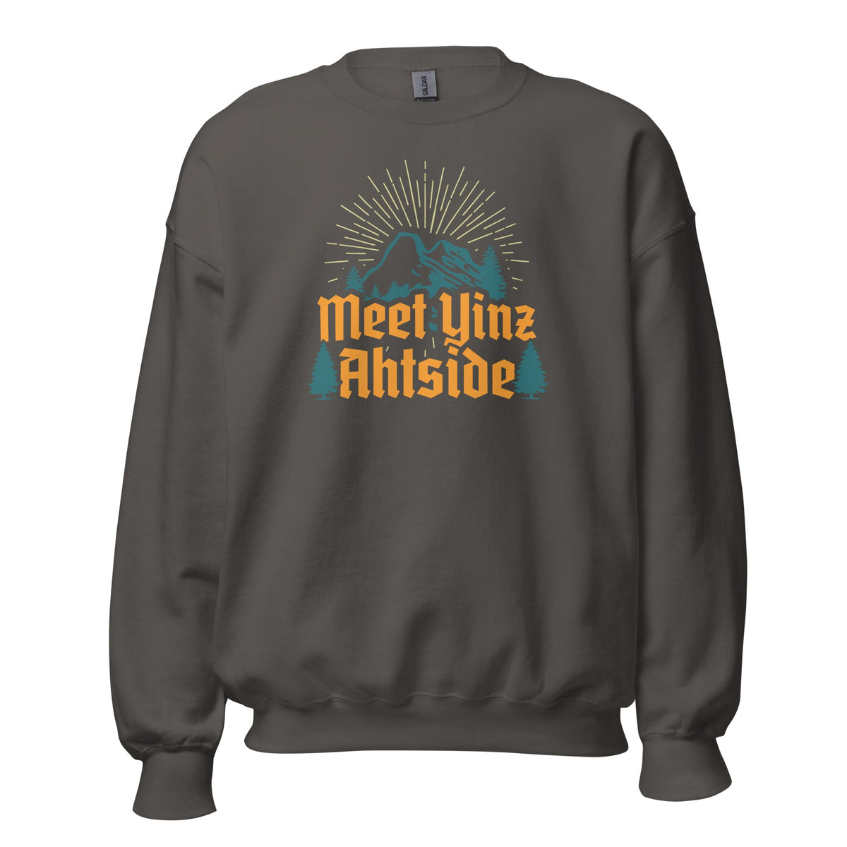 Meet Yinz Ahtside | Crewneck Sweatshirt product image 3