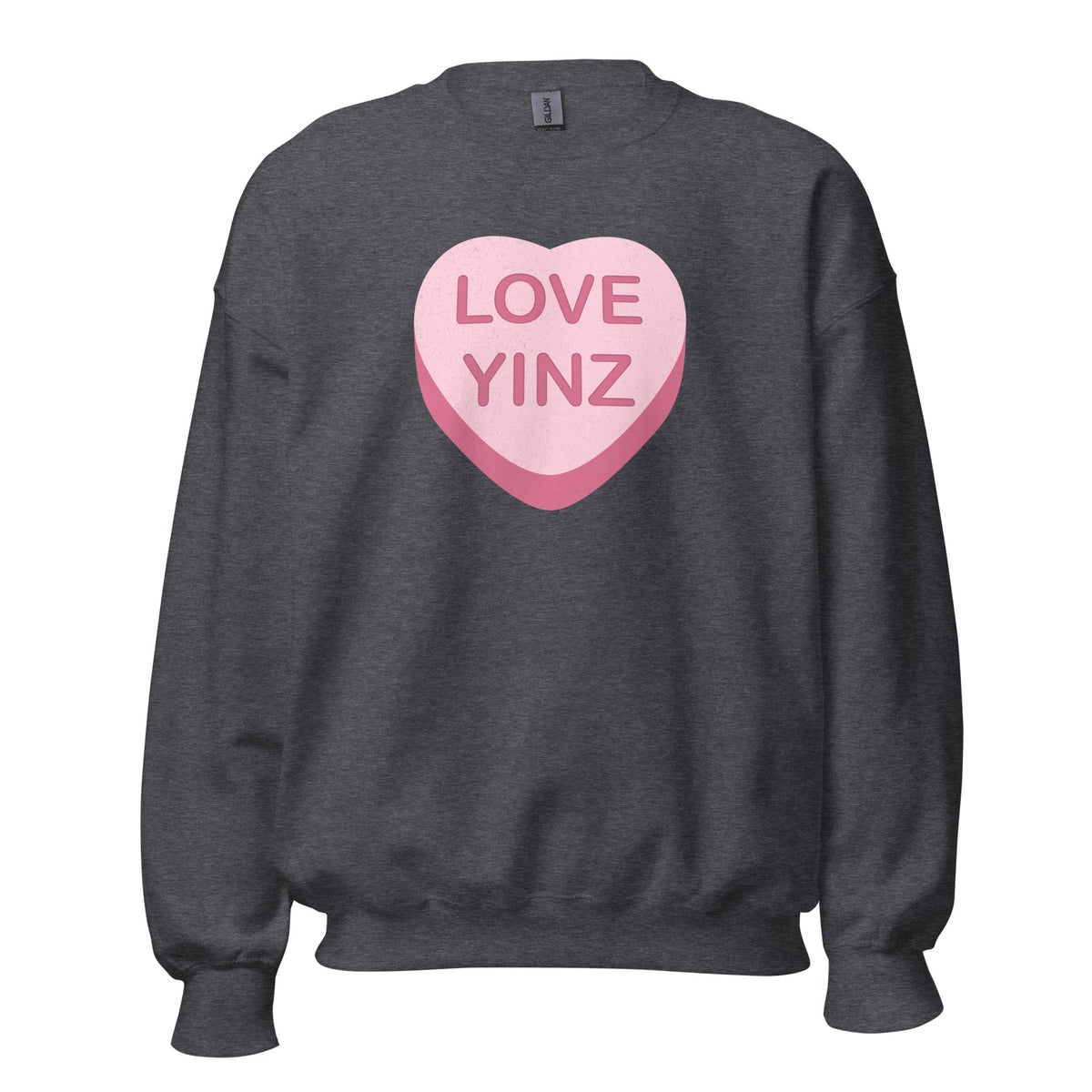 Love Yinz - Conversation Heart | Crewneck Sweatshirt product image 5