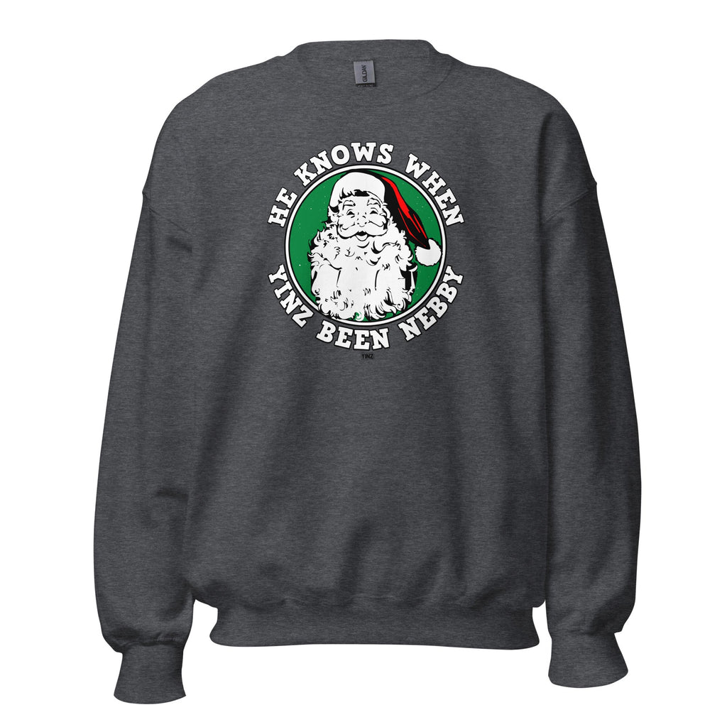 He Knows When Yinz Been Nebby | Crewneck Sweatshirt product image 4