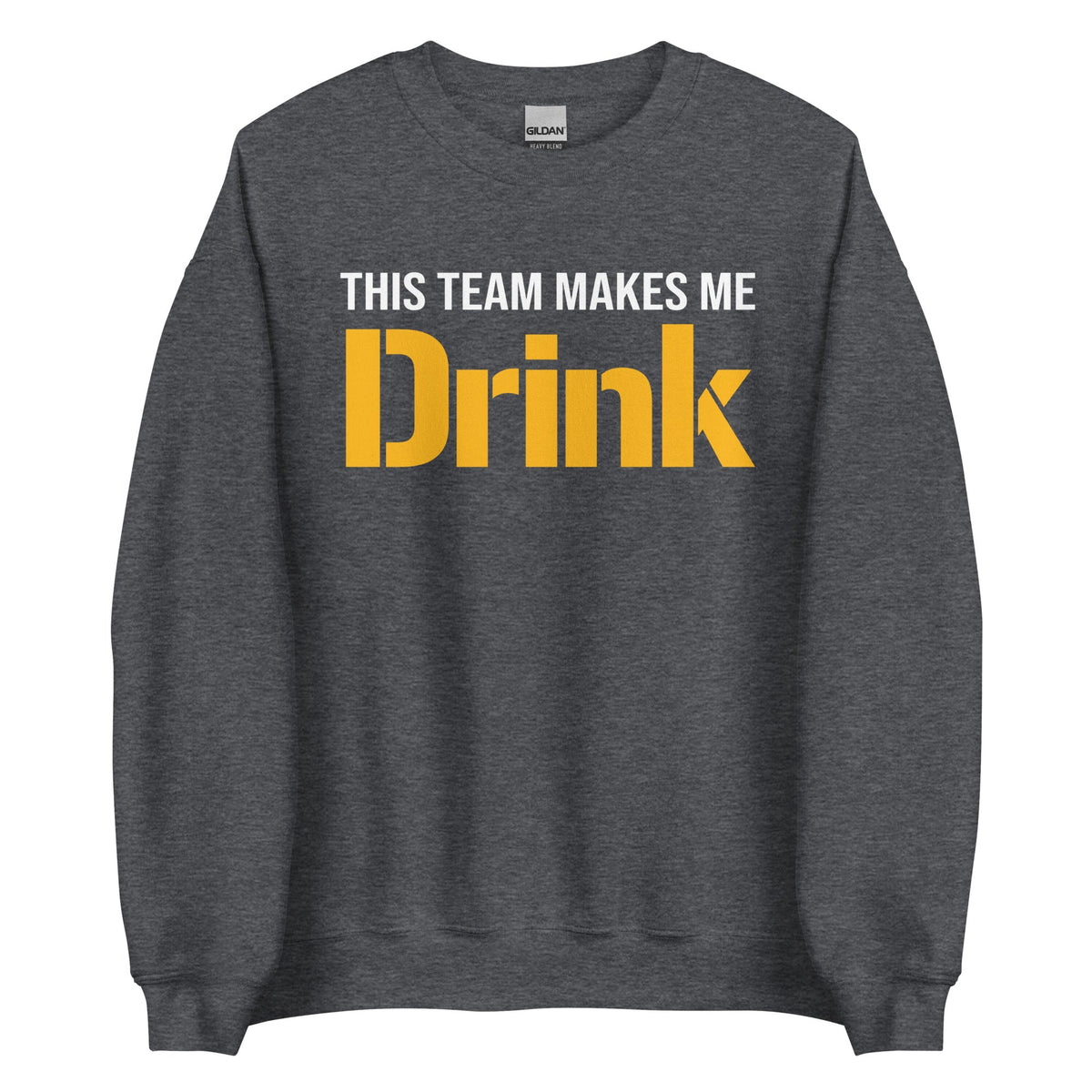 This Team Makes Me Drink - Football | Crewneck Sweatshirt product image 2