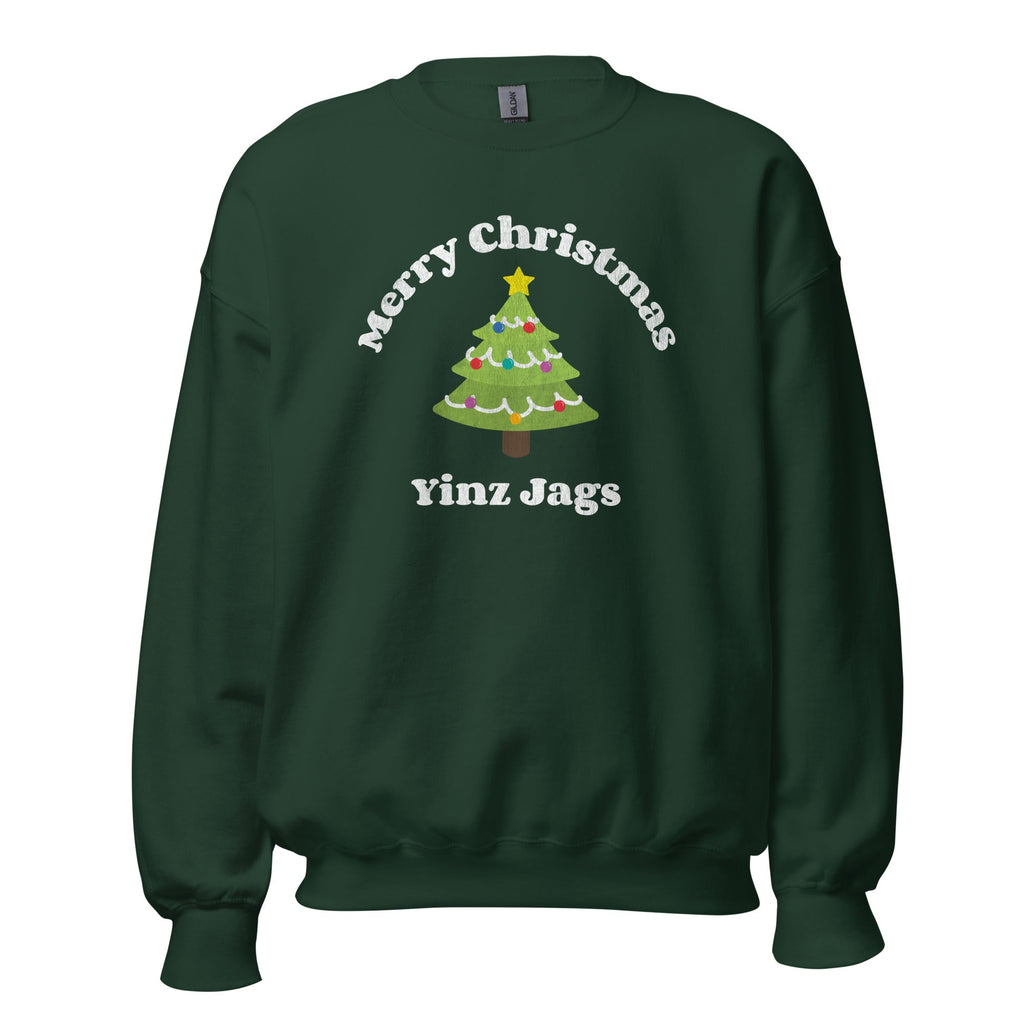 Merry Christmas Yinz Jags | Crewneck Sweatshirt product image 3