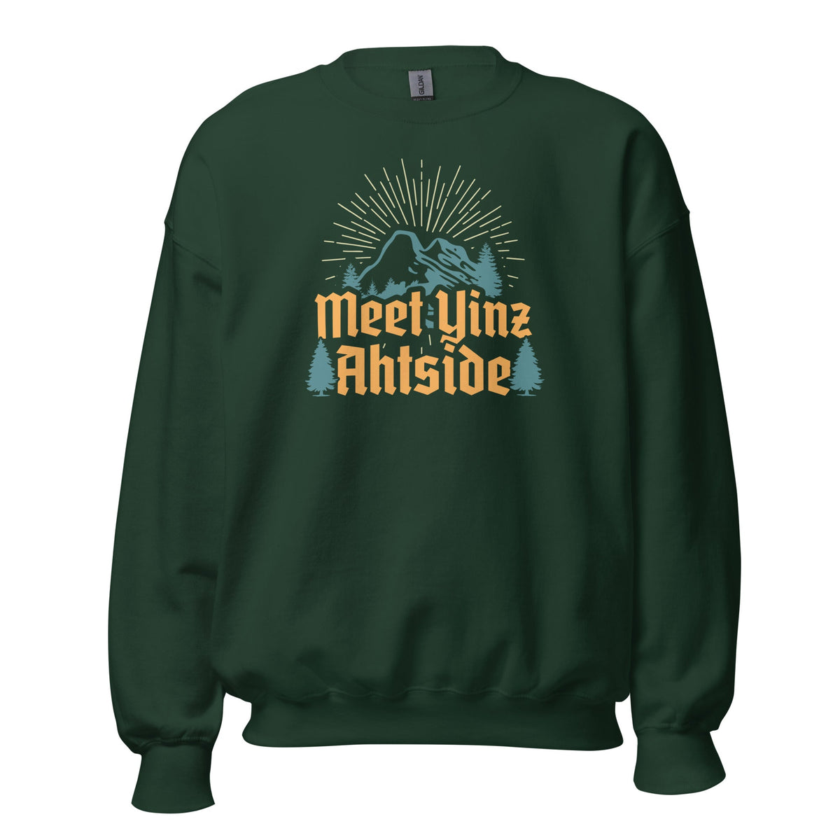 Meet Yinz Ahtside | Crewneck Sweatshirt product image 4
