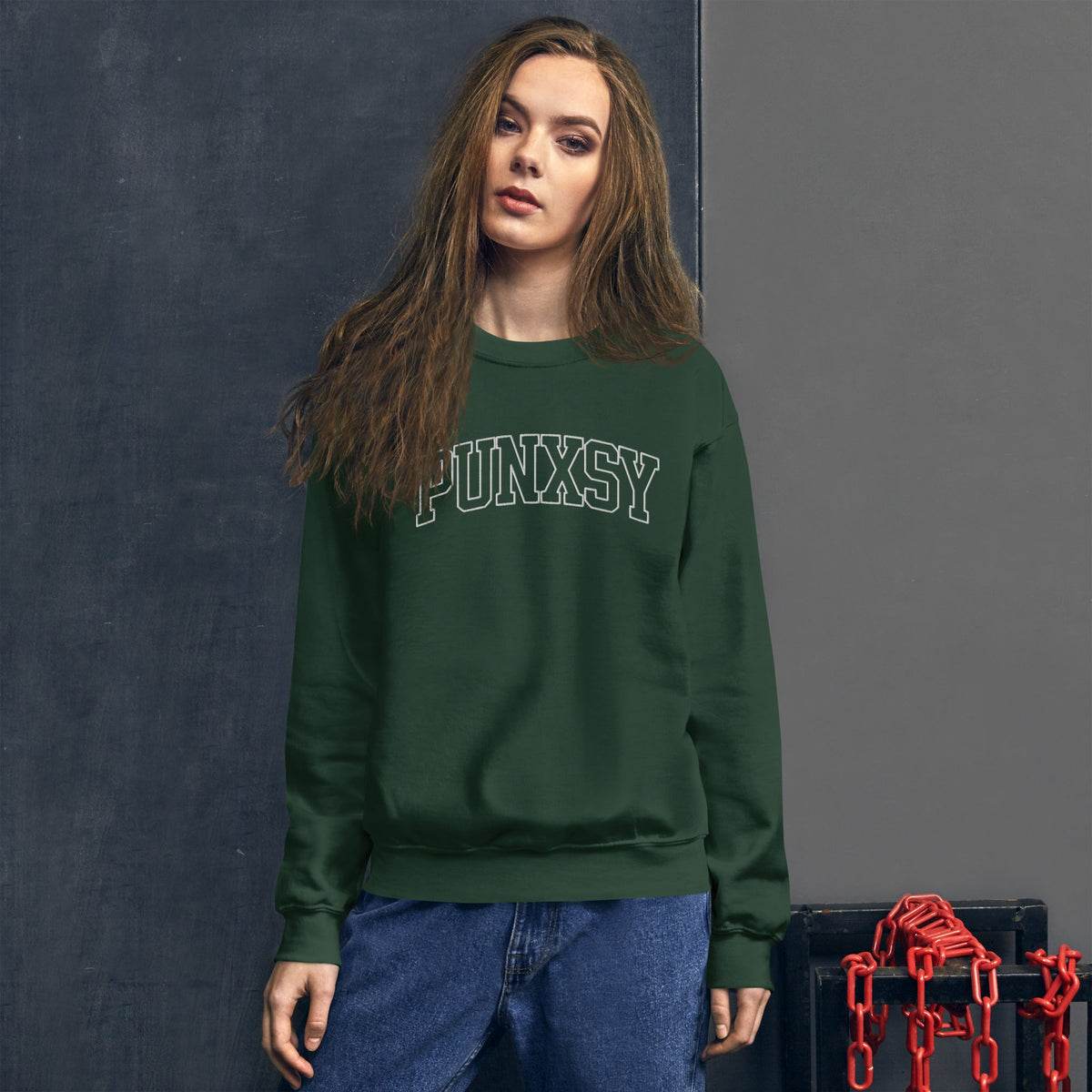 Punxsy - Collegiate | Embroidered Sweatshirt product image 1