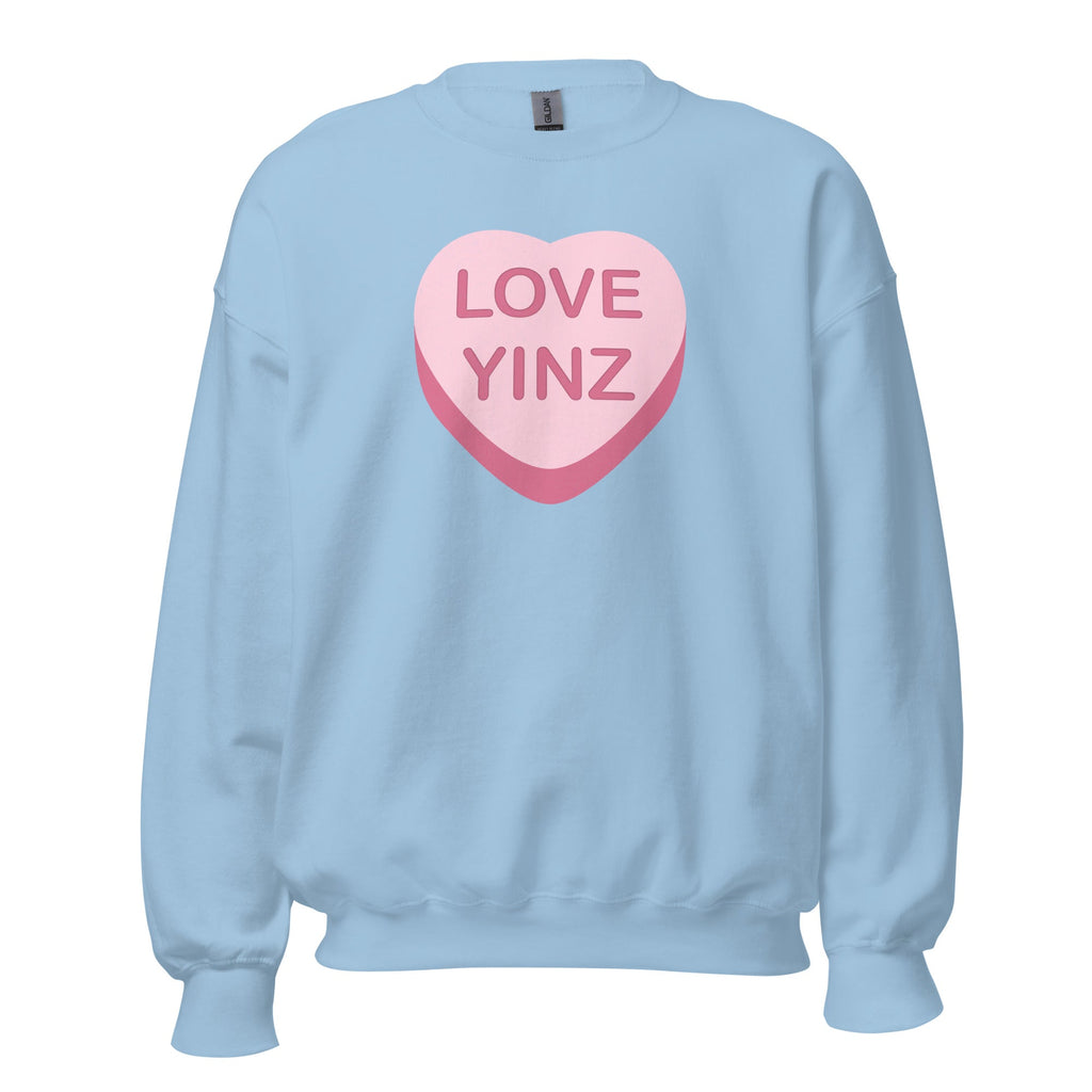 Love Yinz - Conversation Heart | Crewneck Sweatshirt product image 7