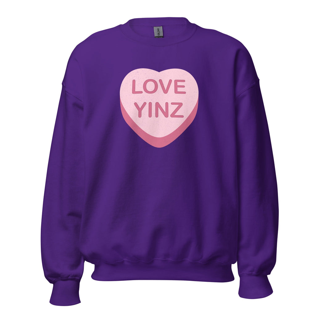 Love Yinz - Conversation Heart | Crewneck Sweatshirt product image 6