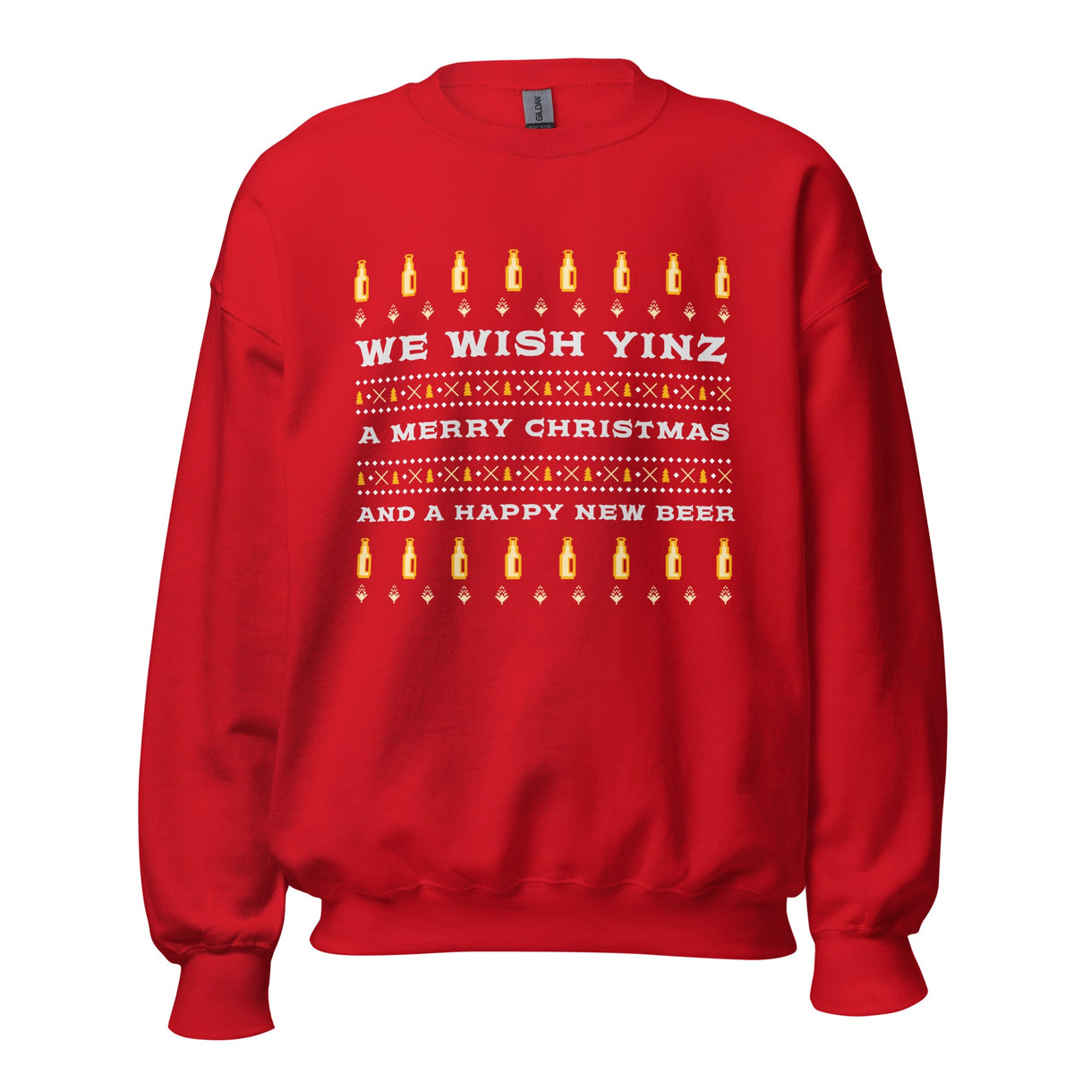 We Wish Yinz a Merry Christmas - Ugly Sweater | Crewneck product image 1