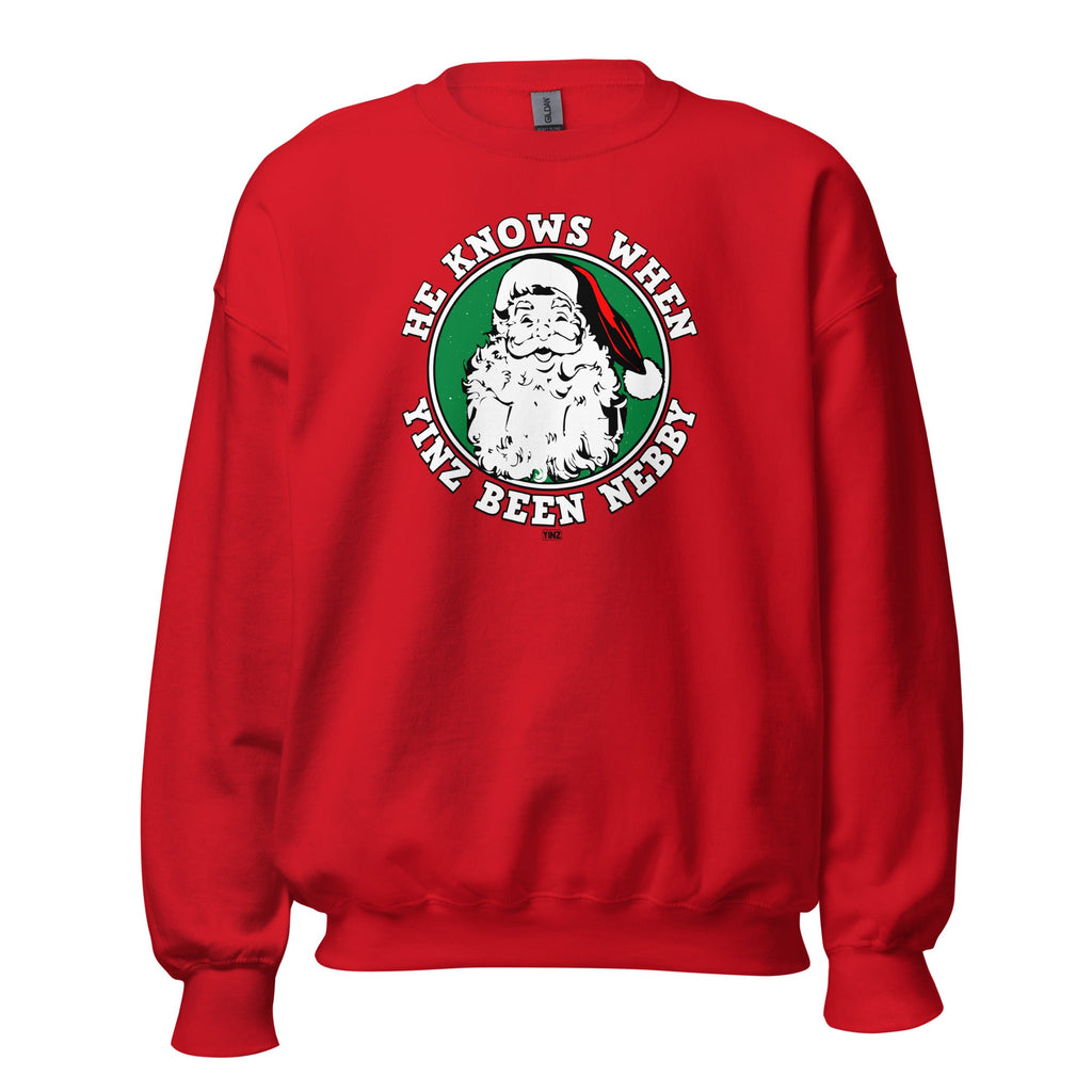 He Knows When Yinz Been Nebby | Crewneck Sweatshirt product image 3