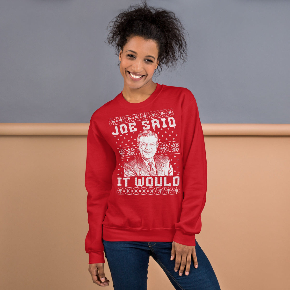 Joe Said it Would - Ugly Christmas Sweater | Crewneck product image 2
