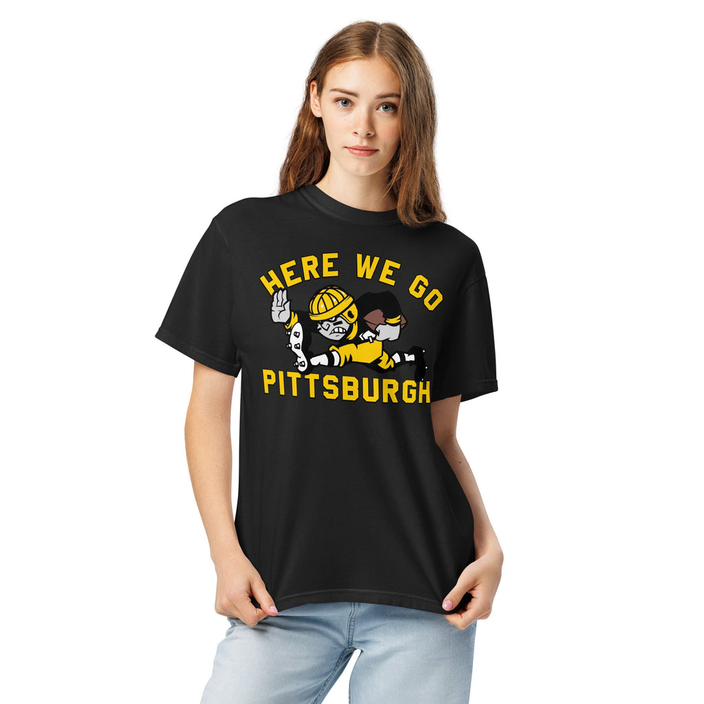 Here We Go Pittsburgh - Old School Football | Comfort product image 2