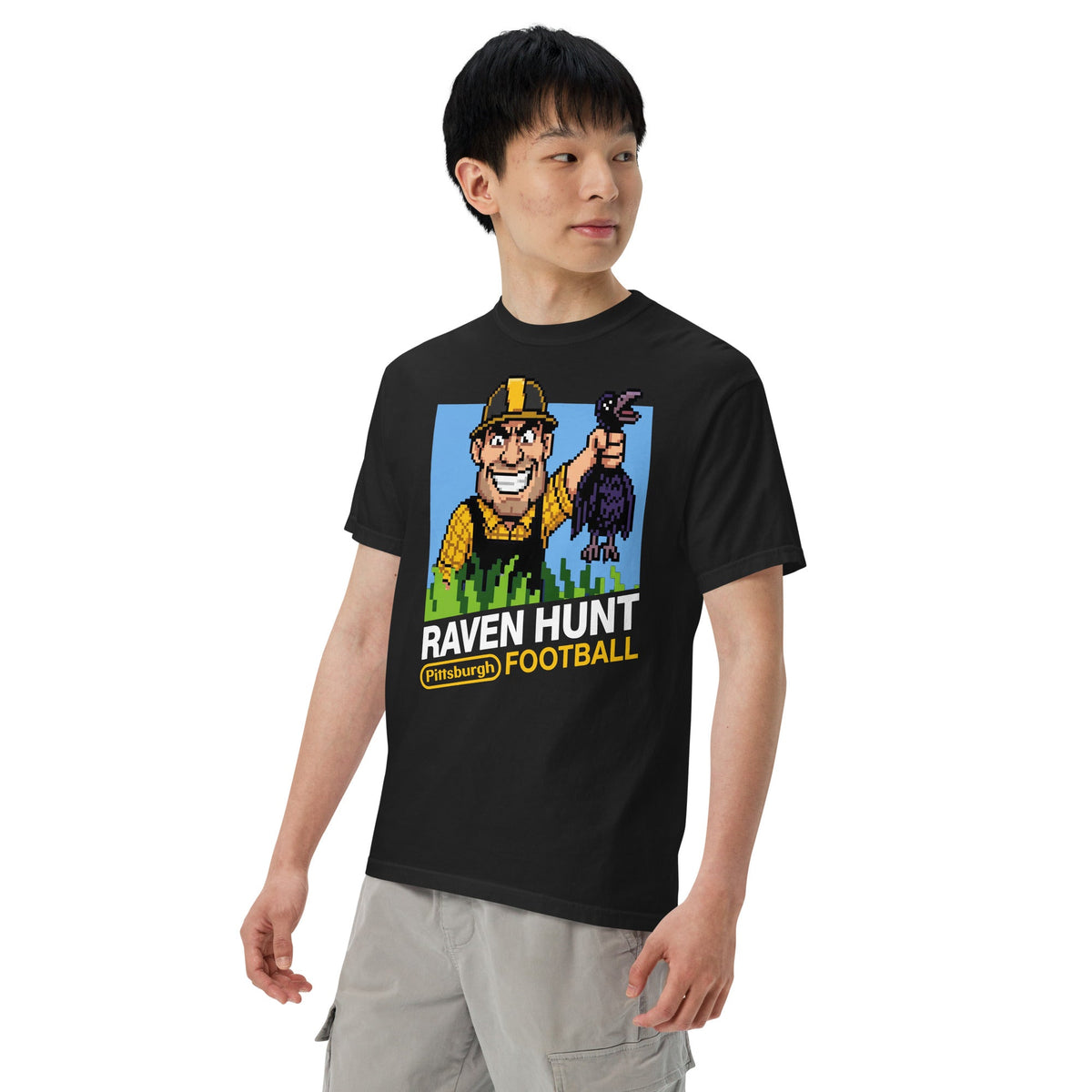 Raven Hunt Retro Game Art | Comfort Colors Tee product image 2