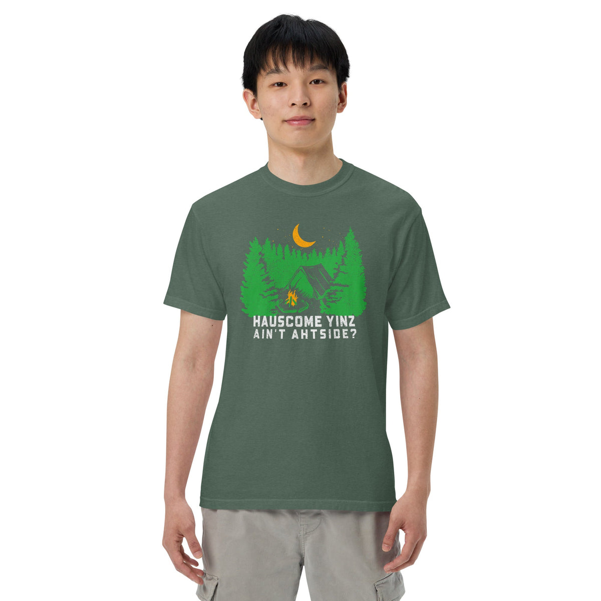 Hauscome Yinz Ain't Ahtside? | Comfort Colors Tee product image 5