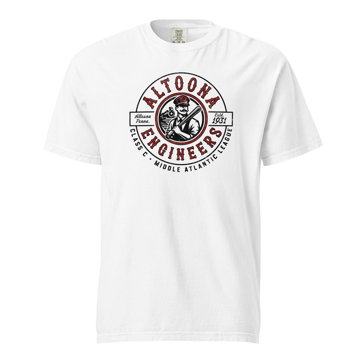 Altoona Engineers Baseball 1931 | Comfort Colors Tee product image 3