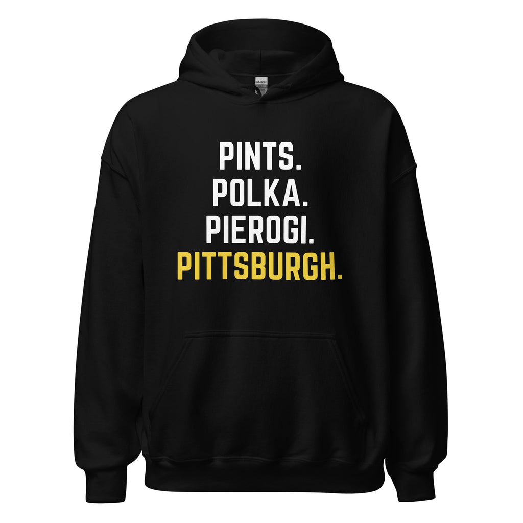 Pints. Polka. Pierogi. Pittsburgh. | Hoodie product image 1