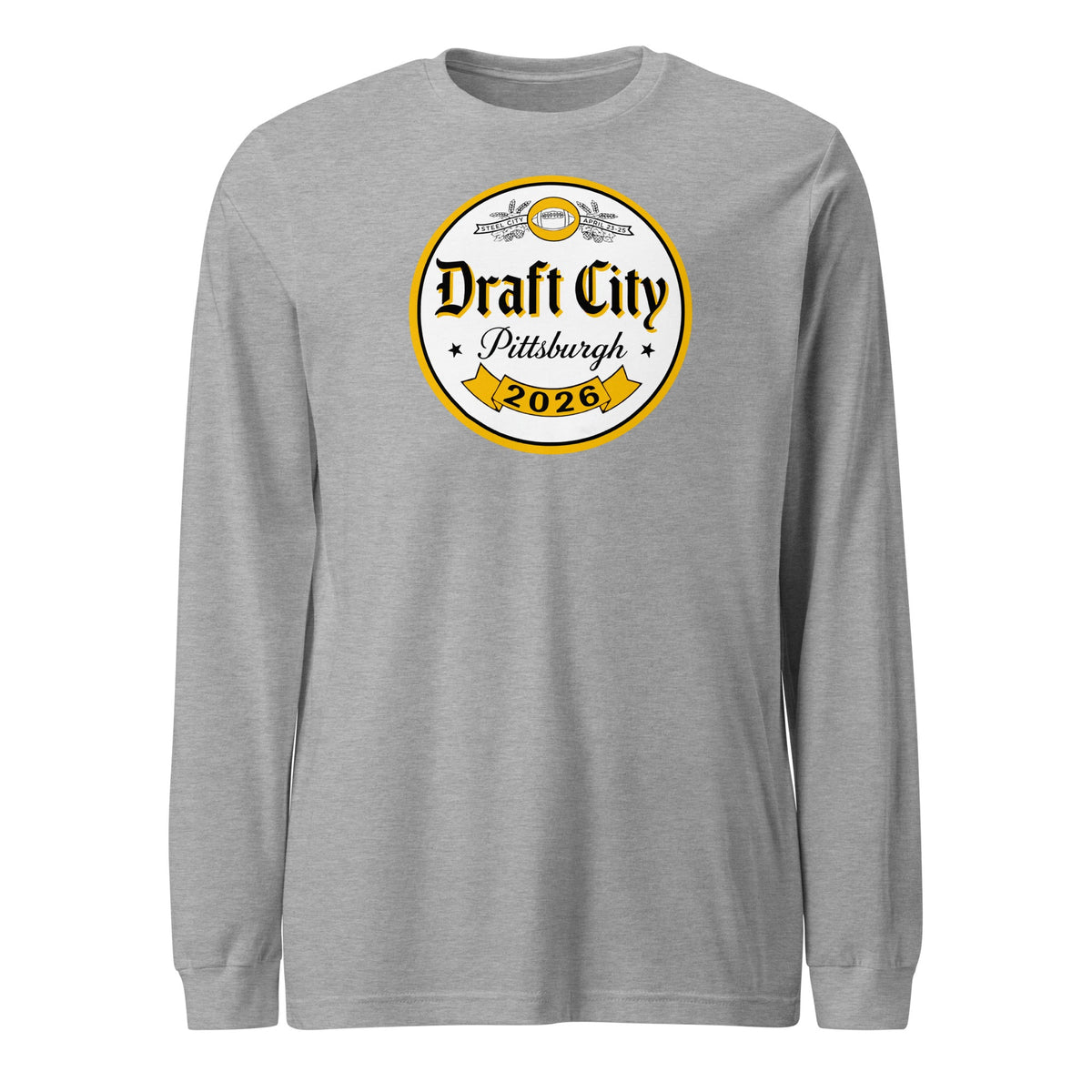 Draft City Pittsburgh 2026 | Long Sleeve Tee product image 5
