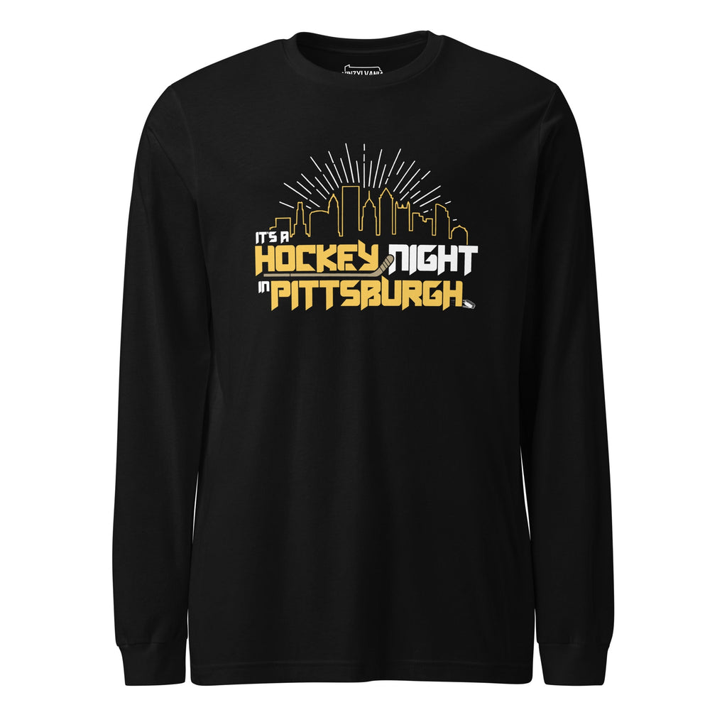 It's a Hockey Night in Pittsburgh | Long Sleeve Tee product image 1