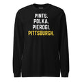 Pints. Polka. Pierogi. Pittsburgh. | Long Sleeve Tee product image 1
