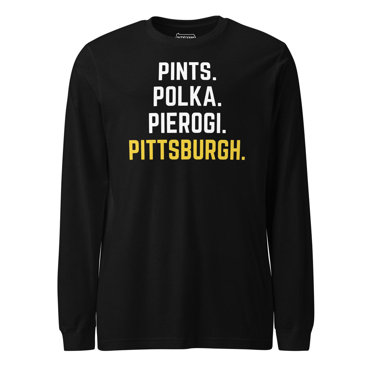 Pints. Polka. Pierogi. Pittsburgh. | Long Sleeve Tee product image 1