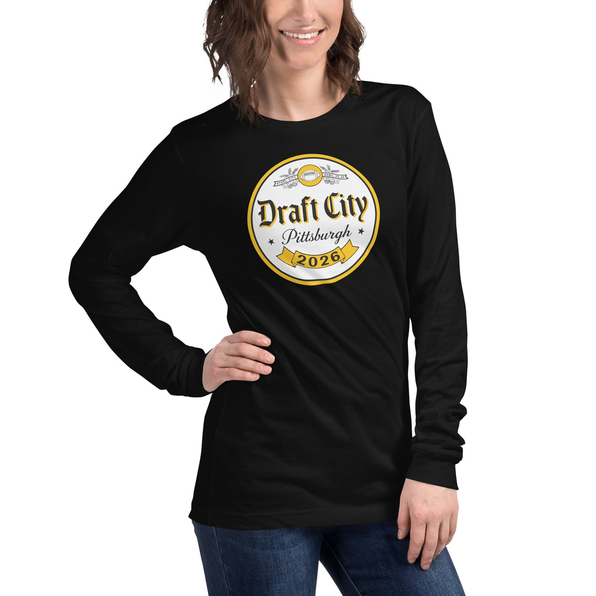 Draft City Pittsburgh 2026 | Long Sleeve Tee product image 2