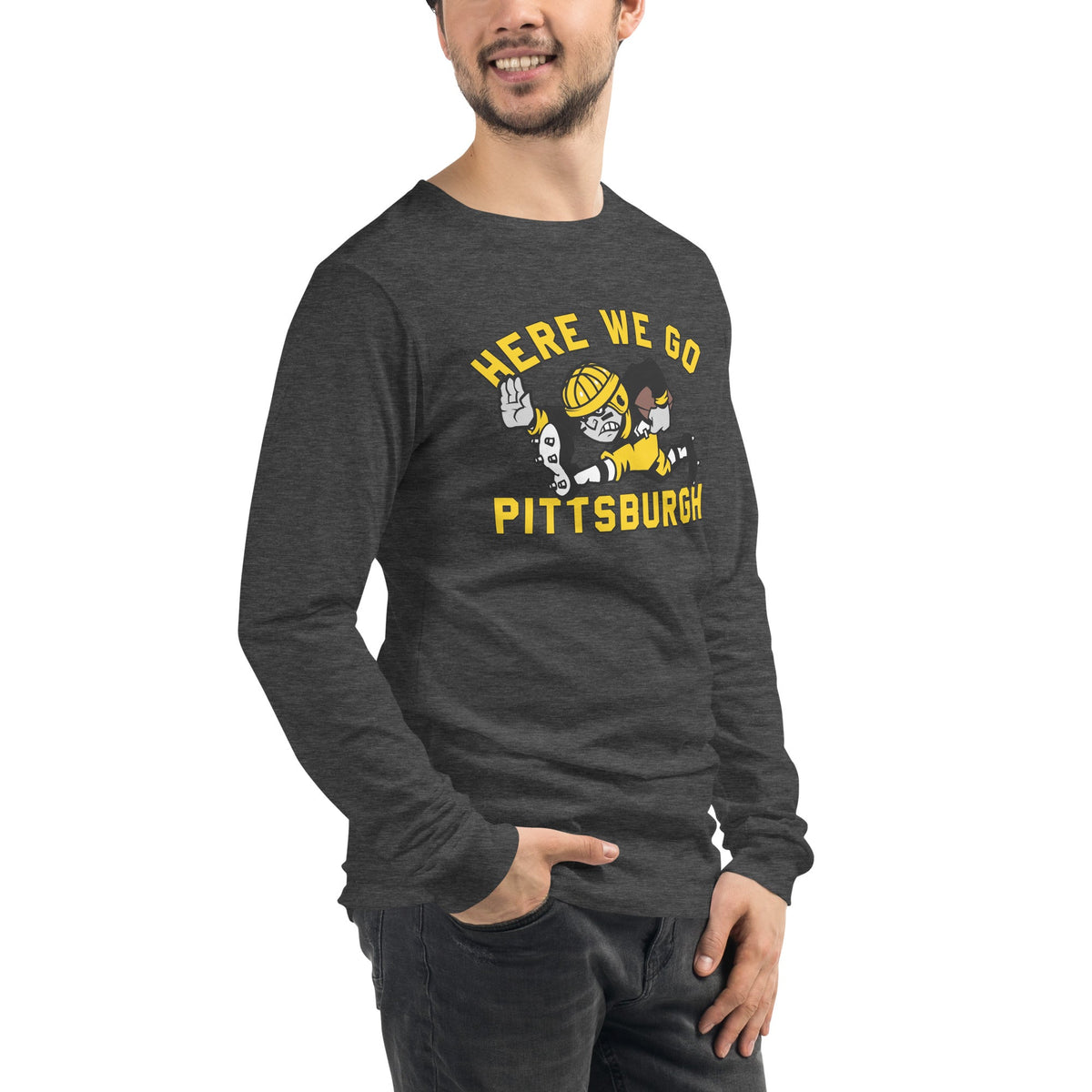 Here We Go Pittsburgh - Old School Football | Long Sleeve product image 6