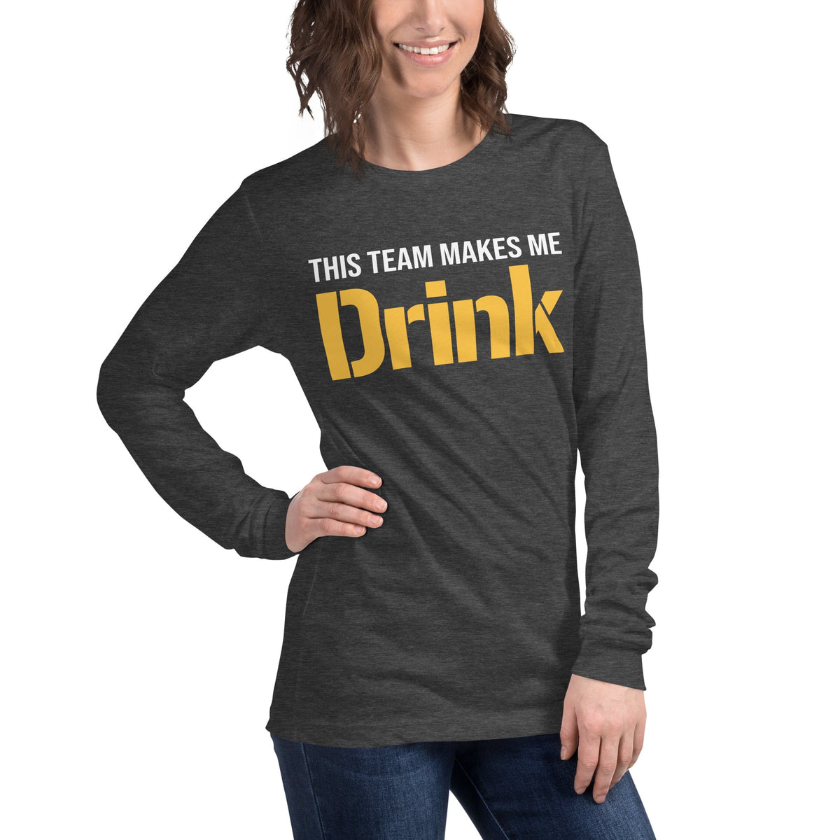 This Team Makes Me Drink - Football Edition | Long Sleeve product image 2