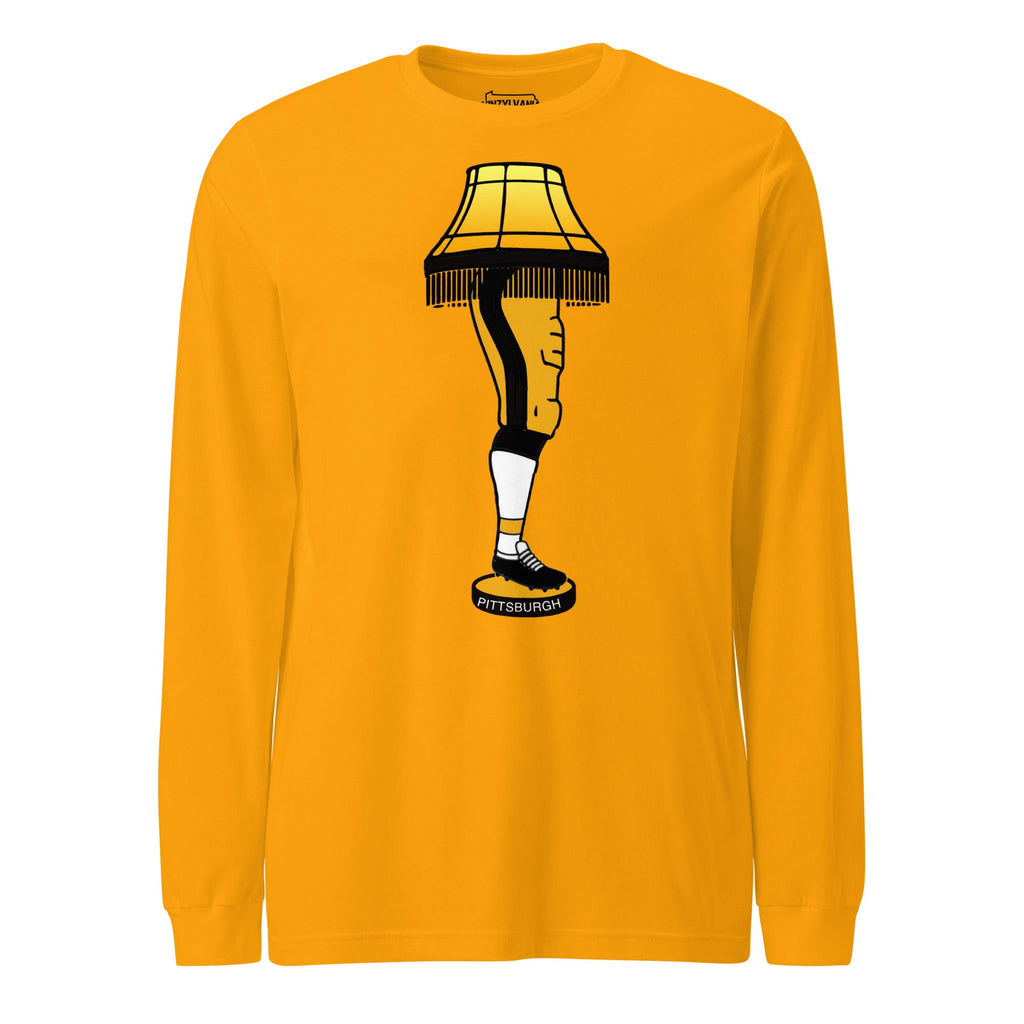 Pittsburgh Football Leg Lamp | Long Sleeve Tee product image 1