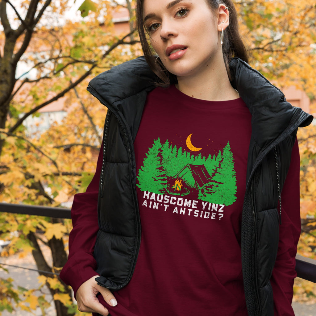 Hauscome Yinz Ain't Ahtside? | Long Sleeve Tee product image 2