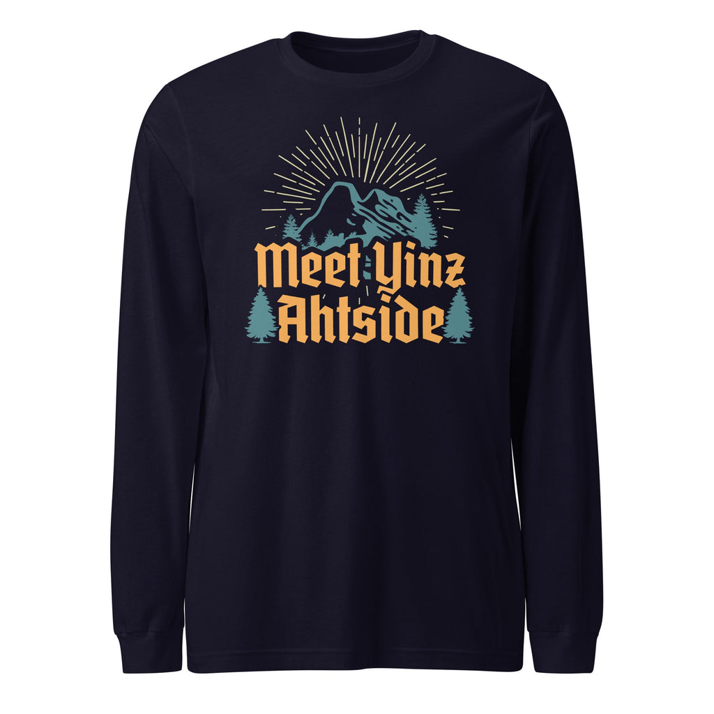 Meet Yinz Ahtside | Long Sleeve Tee product image 4