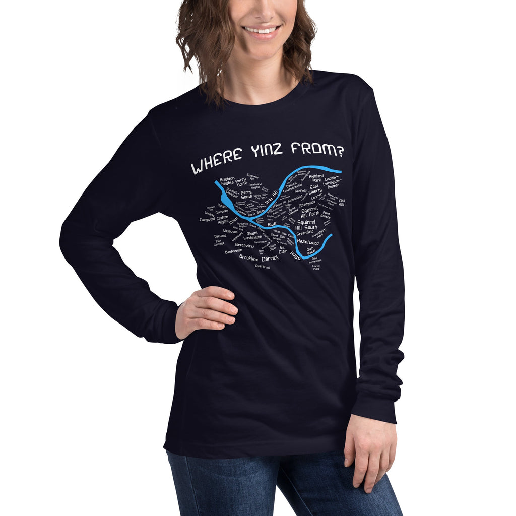 Where Yinz From? (Pittsburgh Neighborhoods) | Long Sleeve product image 2
