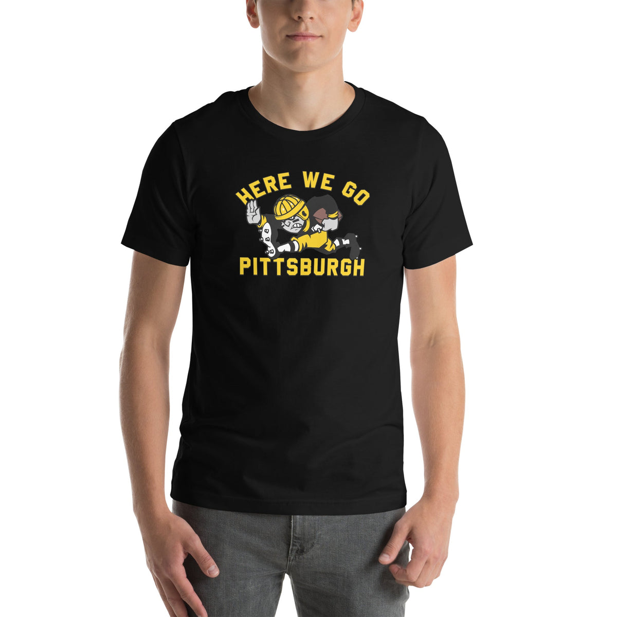 Here We Go Pittsburgh - Old School Football | T-Shirt product image 2