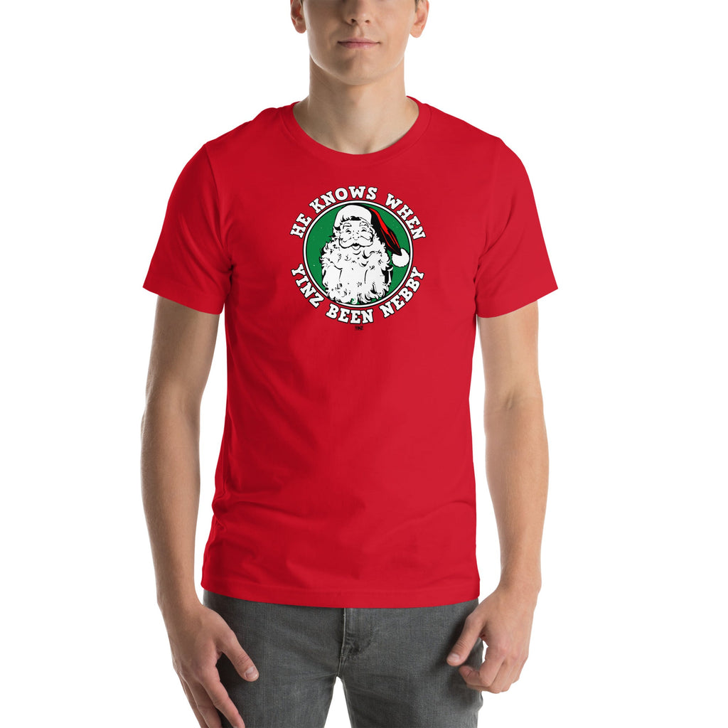 He Knows When Yinz Been Nebby | T-Shirt product image 2