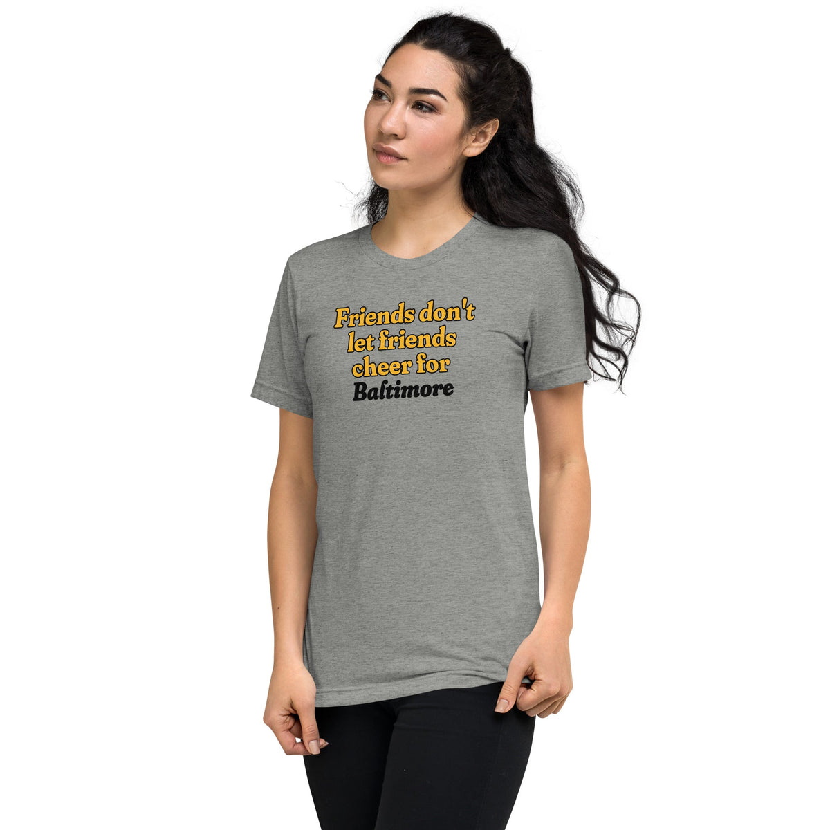 Friends Don't Let Cheer for Baltimore | Triblend Tee product image 2