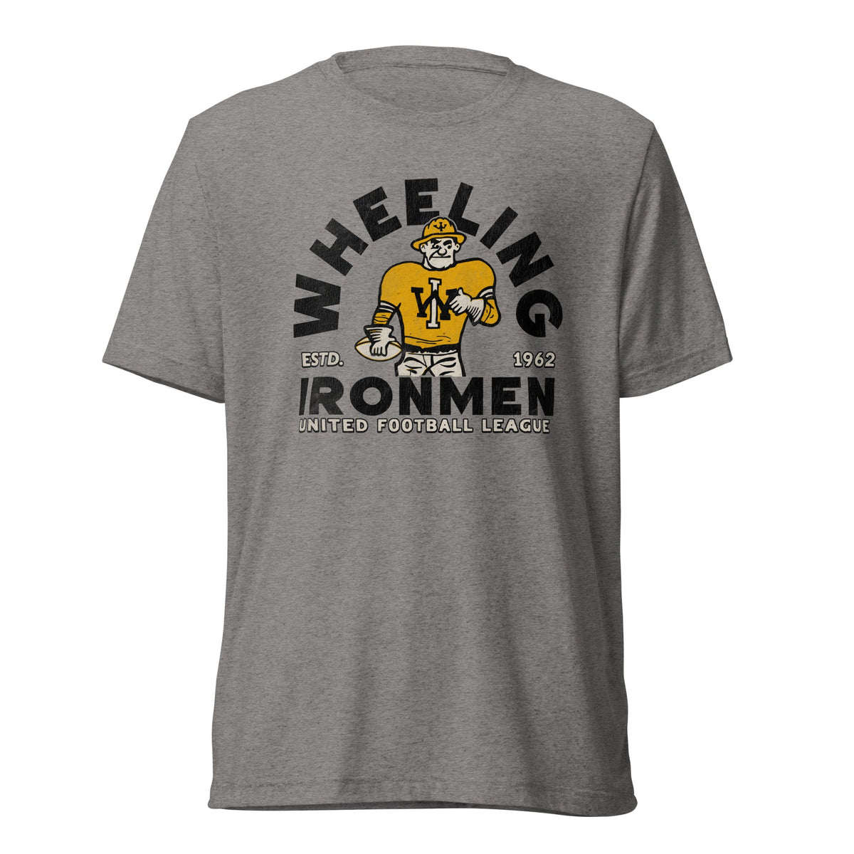 Wheeling Ironmen Football - Estd. 1962 | Triblend Tee product image 1