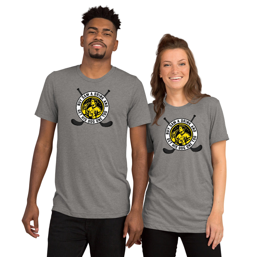Buy Sam a Drink and Get His Dog One Too | Triblend Tee product image 5