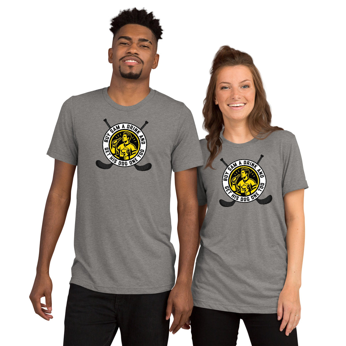 Buy Sam a Drink and Get His Dog One Too | Triblend Tee product image 5