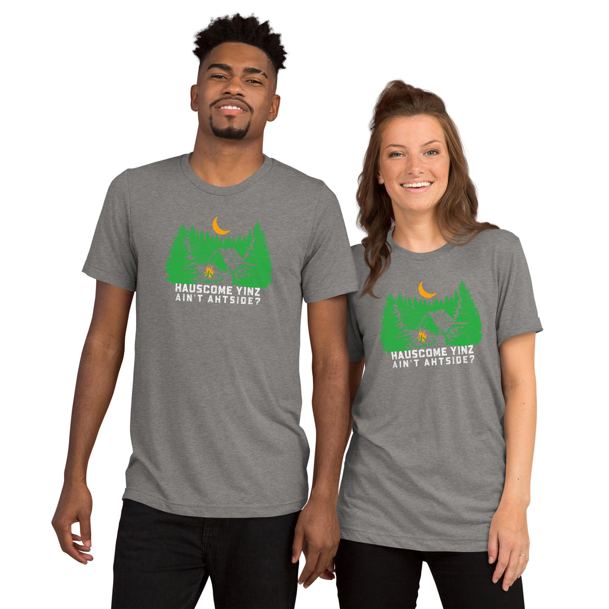 Hauscome Yinz Ain't Ahtside? | Triblend Tee product image 7